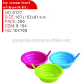 plastic ice cream bowl with straw 0.3L 0.45L 0.6L